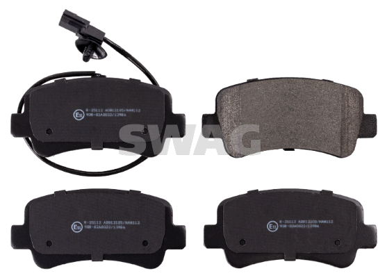 set placute frana,frana disc 60 91 6843 SWAG